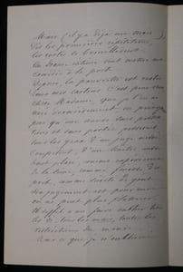 A. LOISON - Lettre Autographe Signée du secrétaire du Marquis d'Osmond, 1848