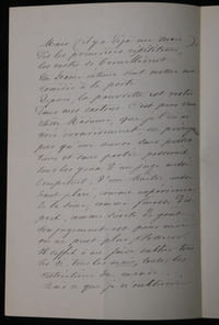 A. LOISON - Lettre Autographe Signée du secrétaire du Marquis d'Osmond, 1848