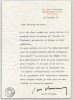 Louis Pauwels - Lettre autographe tapuscrit chronique "Journal du Dimanche" 1976. Louis Pauwels