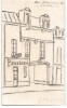 Dessin au crayon, 24 rue Chamoinesse, Paris, par E. Phelipeau sign&eacute; ann&eacute;es 20. E. Phelipeau