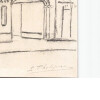 Dessin au crayon, 24 rue Chamoinesse, Paris, par E. Phelipeau sign&eacute; ann&eacute;es 20. E. Phelipeau