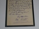 Lettre autographe sign&eacute;e en date du 15 f&eacute;vrier 1900. Elise VEUILLOT