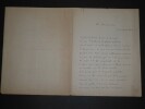 La Dame en Gris d'apr&egrave;s Jan VAN BEERS - Po&egrave;me autographe sign&eacute;. Henry BERENGER
