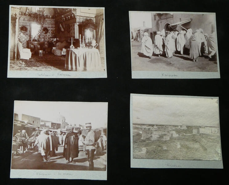 Ensemble de 5 photographies d'&eacute;poque - Tunisie Kairouan. 