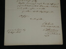 Ren&eacute; de Pierre de Bernis - Lettre autographe sign&eacute;e au Ministre de l'int&eacute;rieur, 1826. Ren&eacute; de Pierre de Bernis