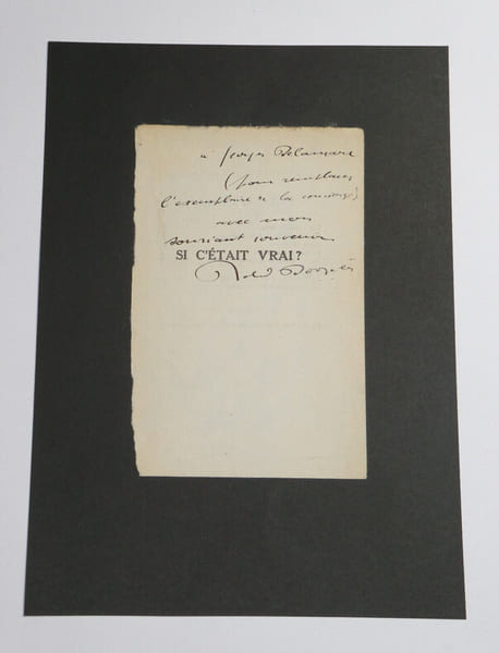 ENVOI AUTOGRAPHE SUR PAGE DE TITRE DU LIVRE "SI C'&Eacute;TAIT VRAI?". Roland DORGELES