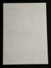 Andr&eacute; Malraux, Ecrivain - Lettre dactylographi&eacute;e sign&eacute;e, Verri&egrave;res-le-Buisson, 5 d&eacute;cembre 1975. Andr&eacute; MALRAUX