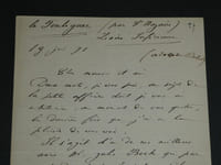 Adolphe BELOT - LETTRE AUTOGRAPHE SIGNÉE À Mr DENTU - 6 pages - 1871