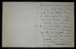 LETTRE AUTOGRAPHE SIGN&Eacute;E, DEMOISELLES DE SAINT CYR. Jean-Baptiste Weckerlin