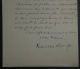 Xavier ROUX - LETTRE AUTOGRAPHE SIGN&Eacute;E. Xavier ROUX