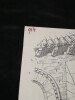 Dessin original sign&eacute; - Colonne contreforts de l'abbatiale de Paray-le-Monial. Louis Henri Laffill&eacute;e