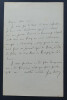 Jules SIMON, Philosophe et homme d'&Eacute;tat - LETTRE AUTOGRAPHE SIGN&Eacute;E. Jules SIMON