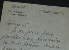 Charles BARET - LETTRE AUTOGRAPHE SIGN&Eacute;E. Charles BARET