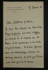 LETTRE AUTOGRAPHE SIGN&Eacute;E, JOURNAL DES DEBATS, PARIS, 1932. Andr&eacute; Bellessort