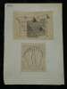 Syst&egrave;me d'&eacute;clairage par le plafond - Dessin original sign&eacute; - Vers 1930. Louis Henri Laffill&eacute;e