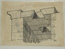 Syst&egrave;me d'&eacute;clairage par le plafond - Dessin original sign&eacute; - Vers 1930. Louis Henri Laffill&eacute;e