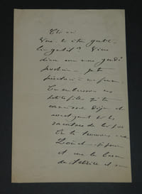 Adolphe BELOT - LETTRE AUTOGRAPHE SIGNÉE - Invitation à diner