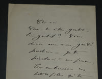 Adolphe BELOT - LETTRE AUTOGRAPHE SIGNÉE - Invitation à diner