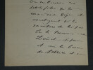 Adolphe BELOT - LETTRE AUTOGRAPHE SIGN&Eacute;E - Invitation &agrave; diner. Adolphe BELOT
