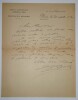 LETTRE AUTOGRAPHE SIGN&Eacute;E, ECOLE SUP A&Eacute;RONAUTIQUE, 1912. Jean-Baptiste Roche