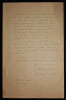 Lettre autographe sign&eacute;e &agrave; Monsieur le Vicomte. Paris, 21 juin 1895.. Richard Barabandy