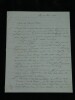 Beno&icirc;t Fourneyron Lettre autographe sign&eacute;e Turbine Hydraulique Science 1837. Beno&icirc;t Fourneyron