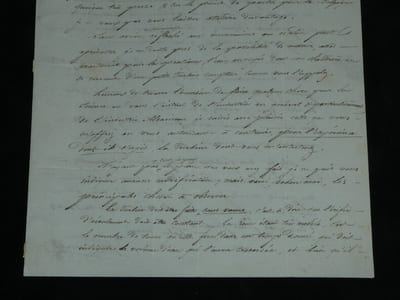 Benoît Fourneyron Lettre autographe signée Turbine Hydraulique Science 1837