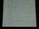Beno&icirc;t Fourneyron Lettre autographe sign&eacute;e Turbine Hydraulique Science 1837. Beno&icirc;t Fourneyron