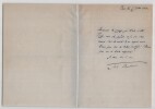 Jules Bertaut - Lettre autographe sign&eacute;e &agrave; Armand Godoy en 1919. Jules Bertaut