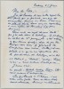 Maurice Molho - Lettre autographe sign&eacute;e &agrave; Pierre Lecuire - 1973. Maurice Molho