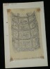 Vo&ucirc;te de l'escalier du ch&acirc;teau de Villers-Cotterets - Dessin original sign&eacute;. Louis Henri Laffill&eacute;e
