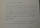 Paul MARGUERITTE - Lettre Autographe Sign&eacute;e visite &agrave; Passy, Haute-Savoie. Paul MARGUERITTE
