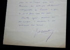 Jules LEMA&Icirc;TRE - LETTRE AUTOGRAPHE SIGNEE. Jules Lema&icirc;tre