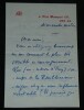 Andr&eacute; Beaunier - Lettre autographe sign&eacute;e sur le Philharmonique la Chanson d'Eve. Andr&eacute; Beaunier