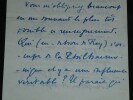 Andr&eacute; Beaunier - Lettre autographe sign&eacute;e sur le Philharmonique la Chanson d'Eve. Andr&eacute; Beaunier