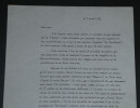 Le Colonel R&eacute;my - Lettre dactylographi&eacute;e et en partie autographe sign&eacute;e - 1972. Le Colonel R&eacute;my (Gilbert Renault)