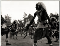 Photographie argentique de 1958 Rwanda Danse des Guerriers Intore