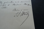 Jean-Jacques WEISS - LETTRE AUTOGRAPHE SIGN&Eacute;E. Jean-Jacques WEISS