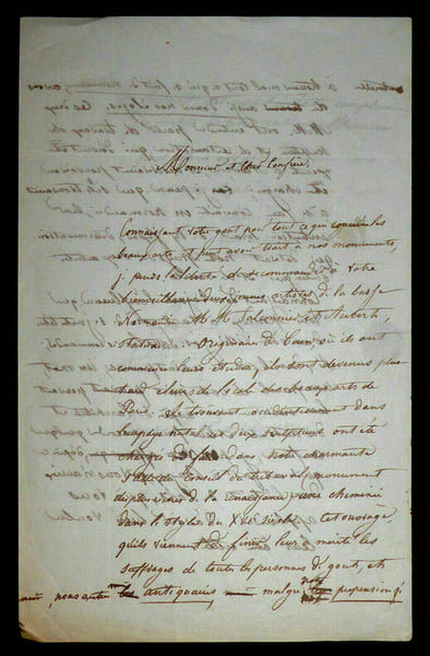 Lettre autographe sign&eacute;e, 1845. Georges Victor Gardin de Villers