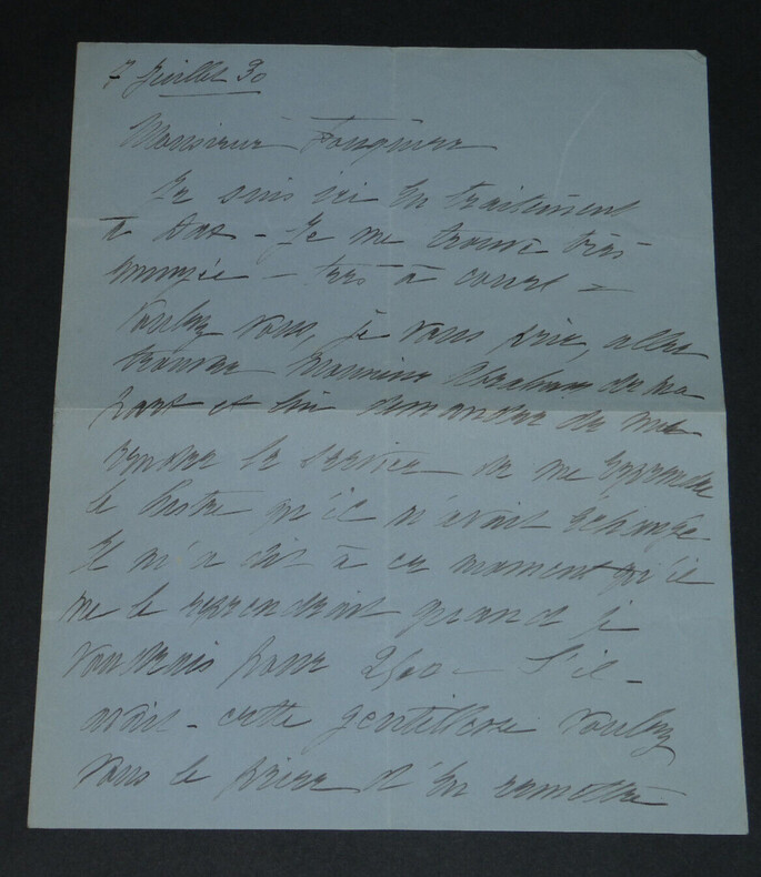 Cassive, actrice - Lettre autographe sign&eacute;e &agrave; Mr FOUQUIER, 1930. Armande CASSIVE