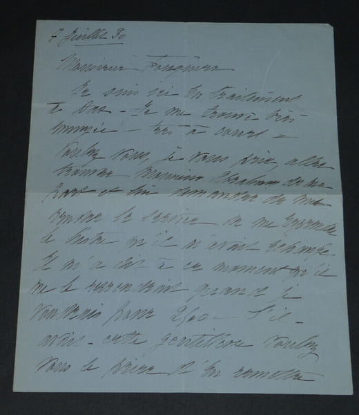 Cassive, actrice - Lettre autographe sign&eacute;e &agrave; Mr FOUQUIER, 1930. Armande CASSIVE