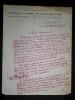 LETTRE AUTOGRAPHE SIGN&Eacute;E MINIST&Egrave;RE JEUNESSE ET ART, PARIS 1947. REY Robert