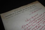 LETTRE AUTOGRAPHE SIGN&Eacute;E MINIST&Egrave;RE JEUNESSE ET ART, PARIS 1947. REY Robert