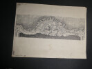 Dessin original sign&eacute; - Sommet d'un cadre de tableau religieux (milieu du XVIIIe si&egrave;cle). Louis Henri Laffill&eacute;e