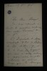 LETTRE AUTOGRAPHE SIGN&Eacute;E &Agrave; Henri HEUGEL, 1896. LUIGINI Alexandre