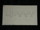 &Eacute;volution des profils - Dessin original - vers 1930. Louis Henri Laffill&eacute;e