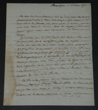 Lettre autographe à M. Le Comte Anatole de Montesquiou - "L'apparition sur l'horizon [de Talleyrand] me paraît toujours un funeste présage" - 3 pages ...