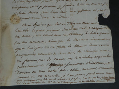 Lettre autographe à M. Le Comte Anatole de Montesquiou - "L'apparition sur l'horizon [de Talleyrand] me paraît toujours un funeste présage" - 3 pages ...