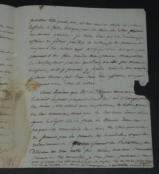 Lettre autographe à M. Le Comte Anatole de Montesquiou - "L'apparition sur l'horizon [de Talleyrand] me paraît toujours un funeste présage" - 3 pages ...