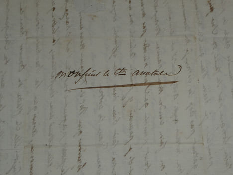 Lettre autographe à M. Le Comte Anatole de Montesquiou - "L'apparition sur l'horizon [de Talleyrand] me paraît toujours un funeste présage" - 3 pages ...